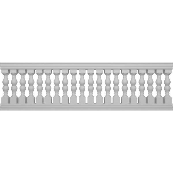Ekena Millwork Fiberthane Avalon Balustrade 108 in. L x 32 in. H Fiberglass Railing Kit