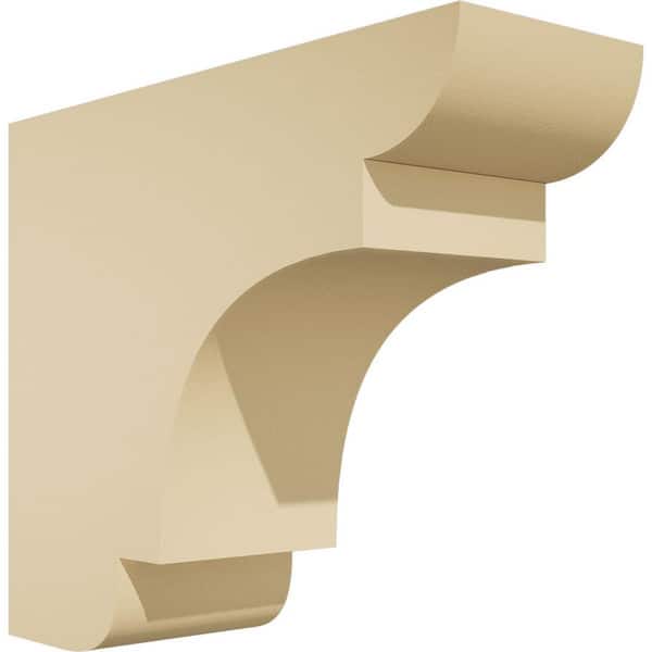 Ekena Millwork Standard New Brighton 4 in. W x 10 in. H x 12 in. D Polyurethane Rafter Tail Outlooker