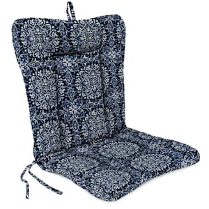 21 in. L x 38 in. W x 3.5 in. T Outdoor Wrought Iron Chair Cushion in Dresden Midnight