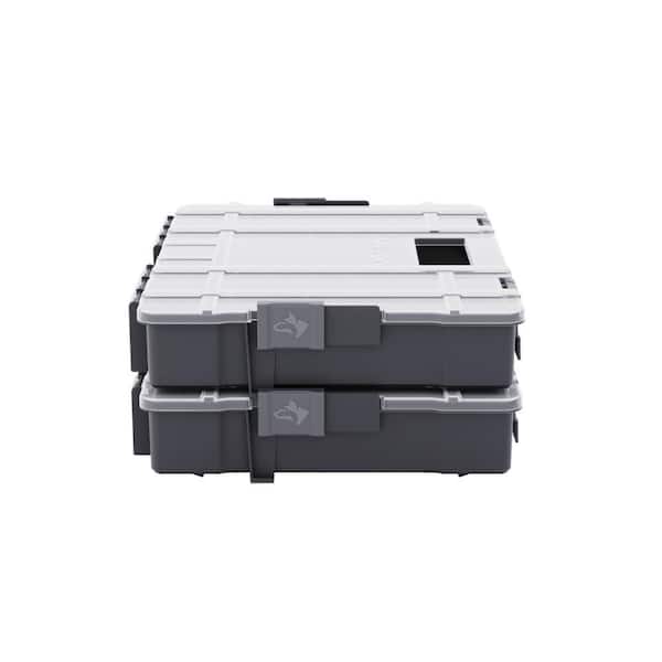 Husky 17-Compartment Adjustable Interlocking Small Parts Organizer