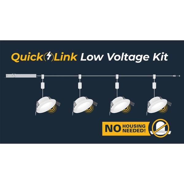HALO HOME QuickLink 4 in. White Bluetooth Smart Canless Integrated