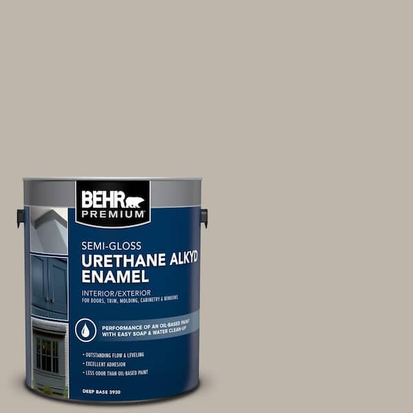 1 gal. Home Decorators Collection #HDC-CT-21 Grey Mist Urethane Alkyd Semi-Gloss Enamel Interior/Exterior Paint