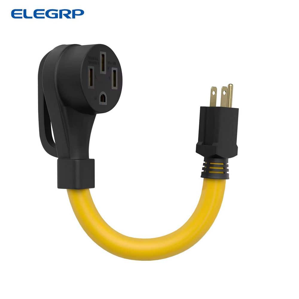 30 Amp to 110 RV Adapter NEMA 5-15P to 14-50R Twist Lock Generator Cord 10 3 AWG STW Dogbone Plug Camper UL Compliant price history on PriceWatchPro