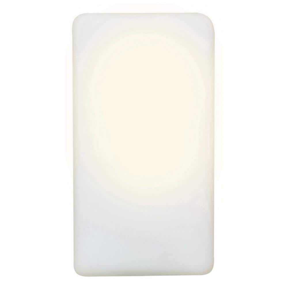 Brick 1-Light White Wall Sconce