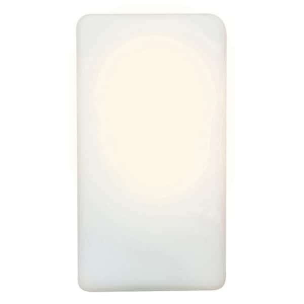 Access Lighting Brick 1-Light White Wall Sconce