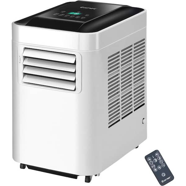 Costway 10000 BTU Portable Air Conditioner AC Unit and Dehumidifier LCD in White with Remote Control