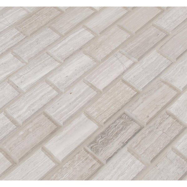 MSI White Oak 12 in. x 12 in. x 10 mm Honed Marble Mosaic Tile (0.97 sq. ft.)