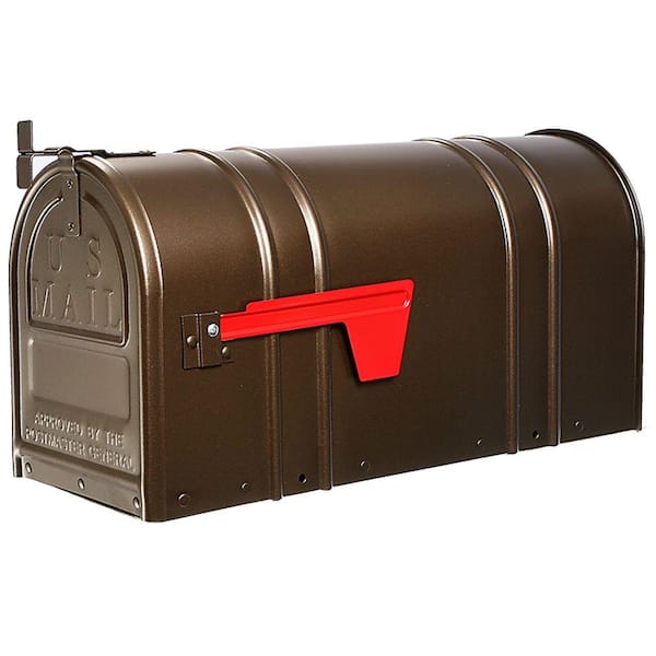 Postal PRO Carlton Post-Mount T2 Mailbox, Bronze