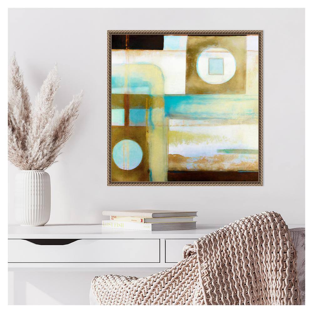 Artistic Mechanism II Bronze Framed Abstract Canvas Print