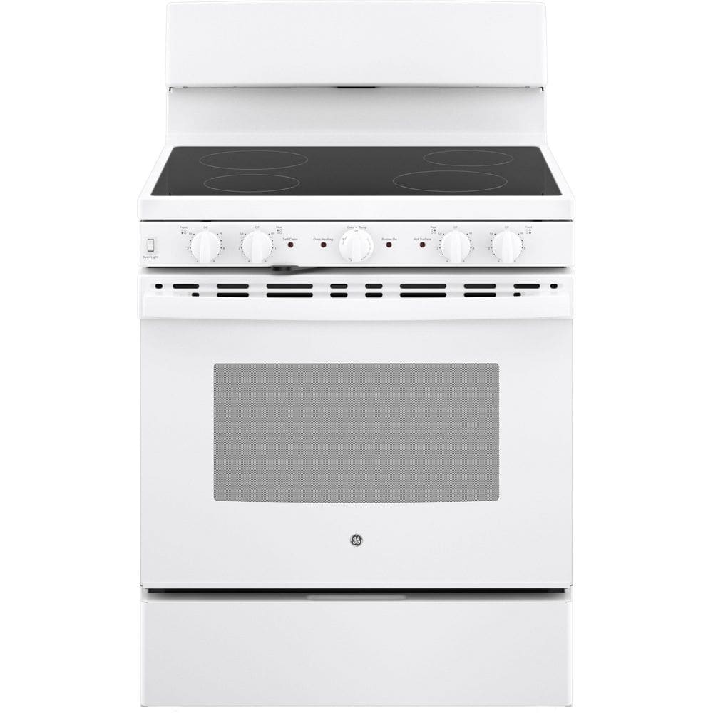 30 in. 4 Burner Element Free-Standing Electric Range with Self-Cleaning Ove