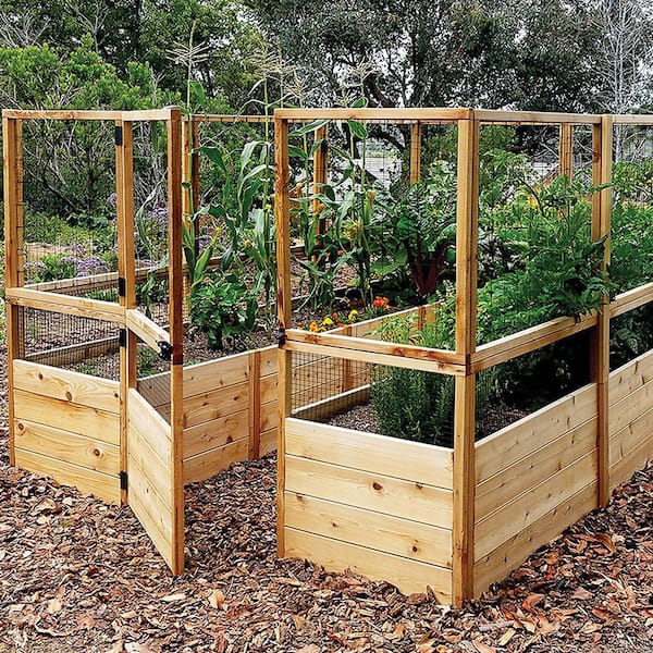 Outdoor Living Today 8 ft. x 12 ft. Garden in a Box with Deer Fencing