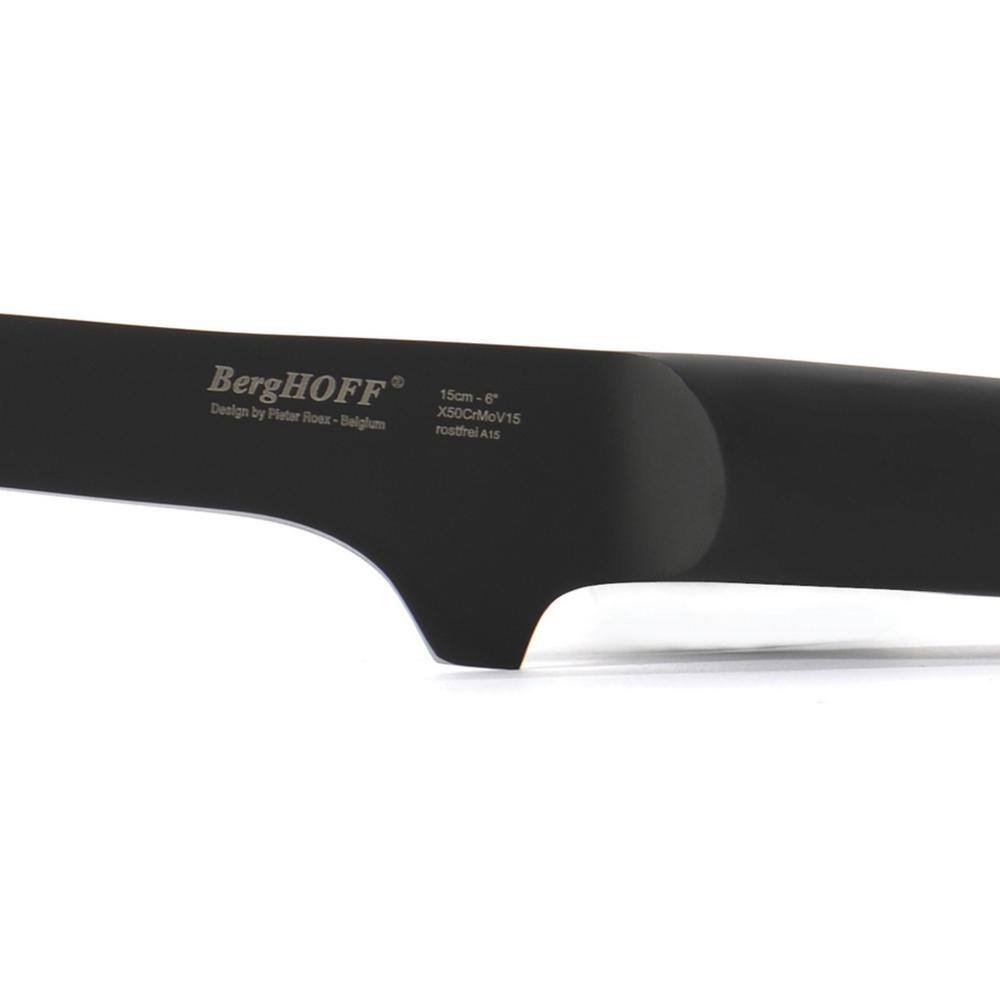 Ron 6" Black Stainless Steel Full Tang Boning Knife
