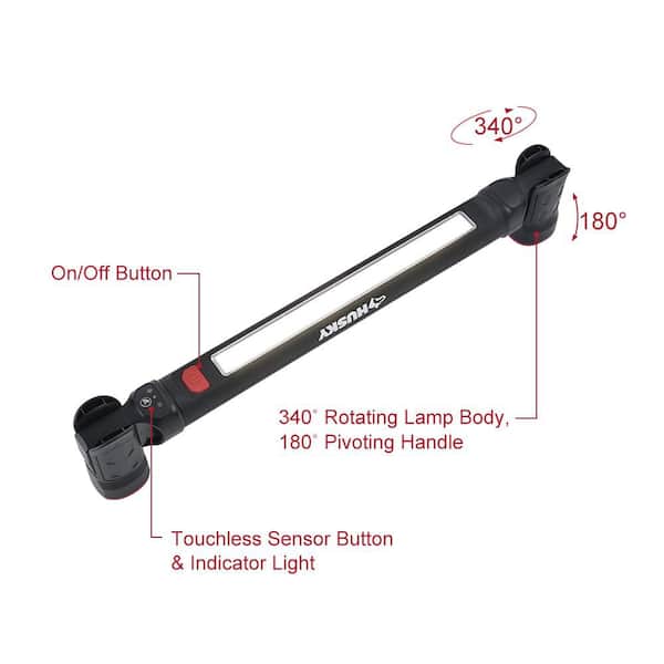 Husky 2500 Lumen LED Rechargeable Infrared Touchless Work Light