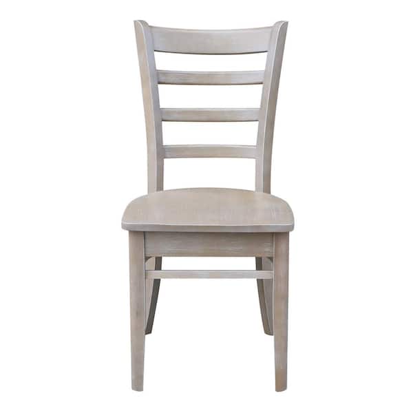 International Concepts Weathered Taupe Gray Emily Dining Chair (Set of 2)