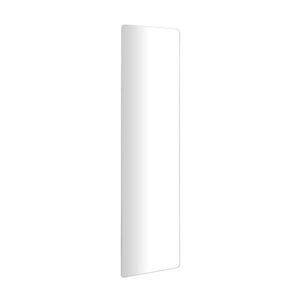59 in. x 16 in. Rectangle Frameless Silver Wall Mirror