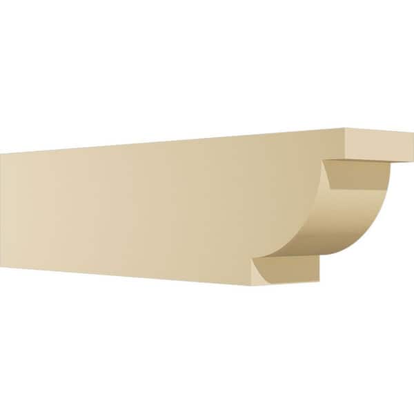 Ekena Millwork Standard Alpine 4 in. W x 6 in. H x 24 in. D Signature Urethane Rafter Tail Outlooker