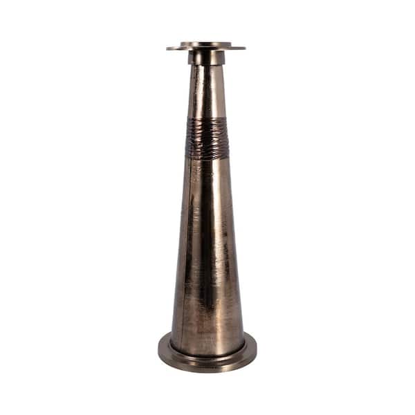 Liv & Skye 24 in. Bronze Glass Pillar Candle Holder