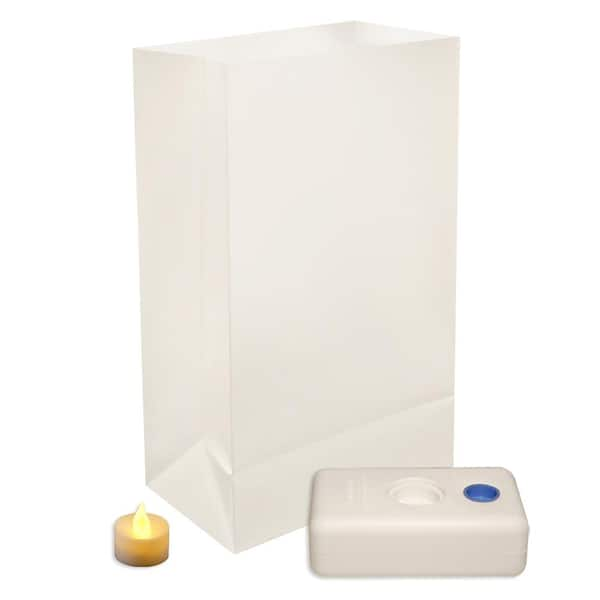 LUMABASE LED Luminaria Kit in Traditional White (Set of 12)