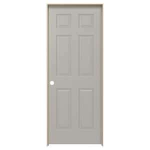 JELD-WEN Smooth Colonist 36 in. x 80 in. 6-Panel Right-Handed Hollow ...