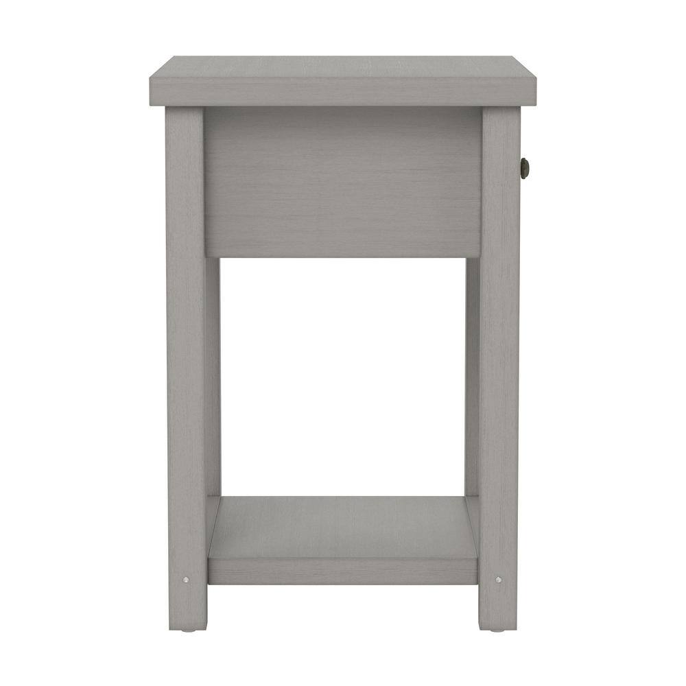 Harmony Gray Oak Rectangular Accent Table with Storage
