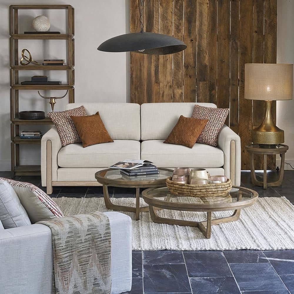 Broadway 80.5 in W Track Arm Textured Upholstery Rectangle Sofa in Beige price history on PriceWatchPro