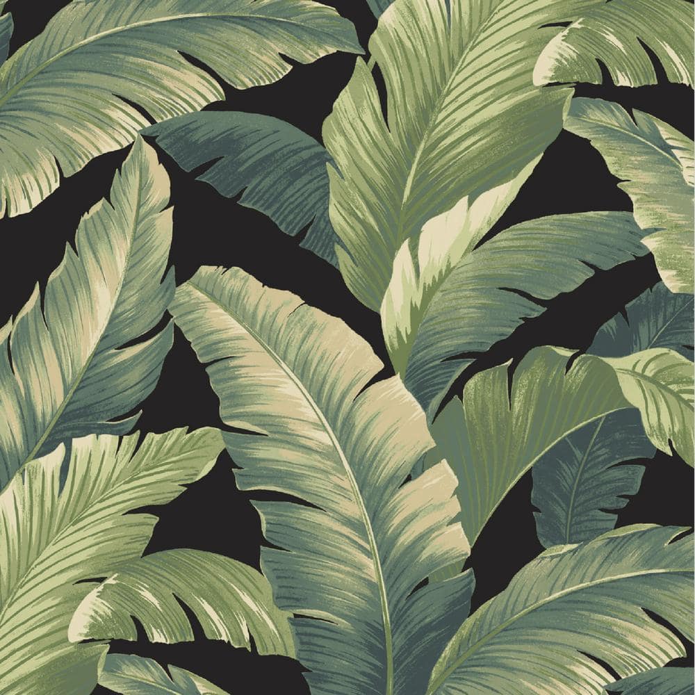 Green Floral Motif Moisture-Proof Outdoor Chair Cushion