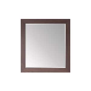 Cuenca 33.5 in. W x 36 in. H Rectangular Framed Wall Bathroom Vanity Mirror in Suleiman Oak