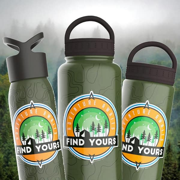 Insulated Water Bottle 20oz Kids Water Bottles with Straw/Chug/Carabiner 3  Lids