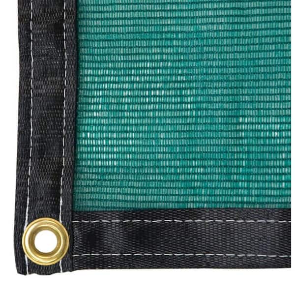 RSI 12 ft. x 10 ft. Green Three Season Knitted Shade Cloth with 50% Shade Protection