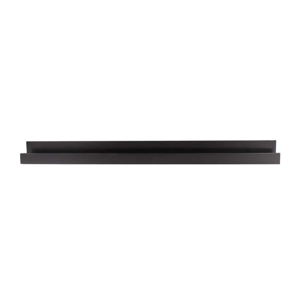 Black 42" Floating Wall Shelf for Living Room/Bedroom