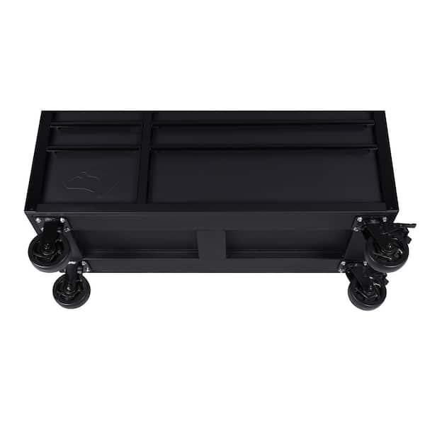 Husky Heavy-Duty 52 in. 9-Drawer Matte Black Rolling Tool Cabinet