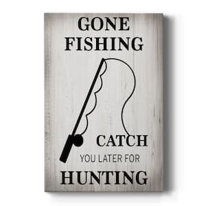 Gone Fishing Premium Gallery Wrapped Canvas - Ready to Hang, Size: 32 x 48