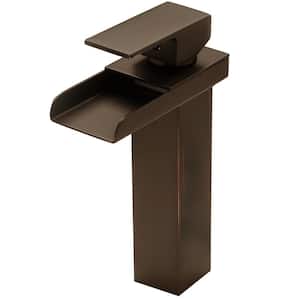 CRAVEN Single Handle Waterfall Single Hole Lavatory Bathroom Faucet in Oil Rubbed Bronze