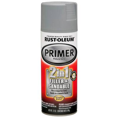 12 oz. Gray 2 in 1 Filler & Sandable Primer Spray (6-Pack)