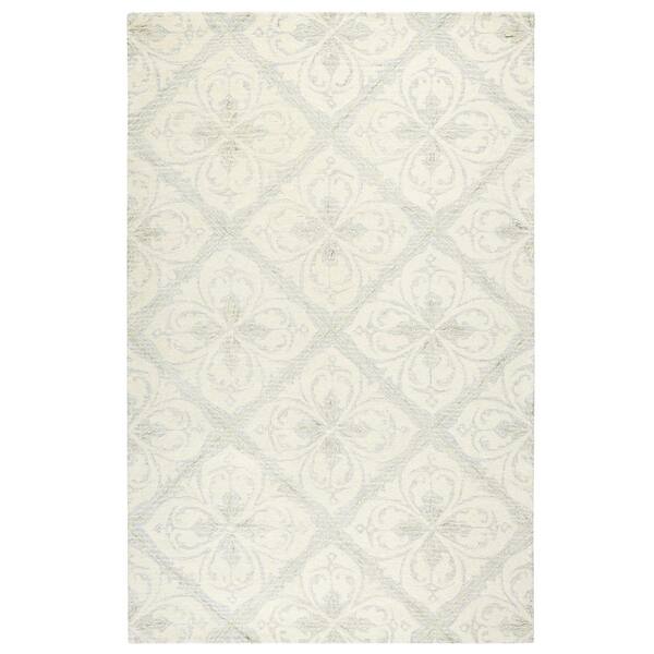 LILLIAN AUGUST Luisa Nicole Blue/Ivory 6 ft. x 9 ft. Medallion Area Rug