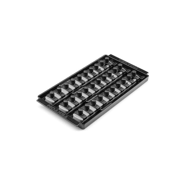 TEKTON 3/8 in. Drive 3-Rail Socket Organizer Set, Gray (30-Tool)