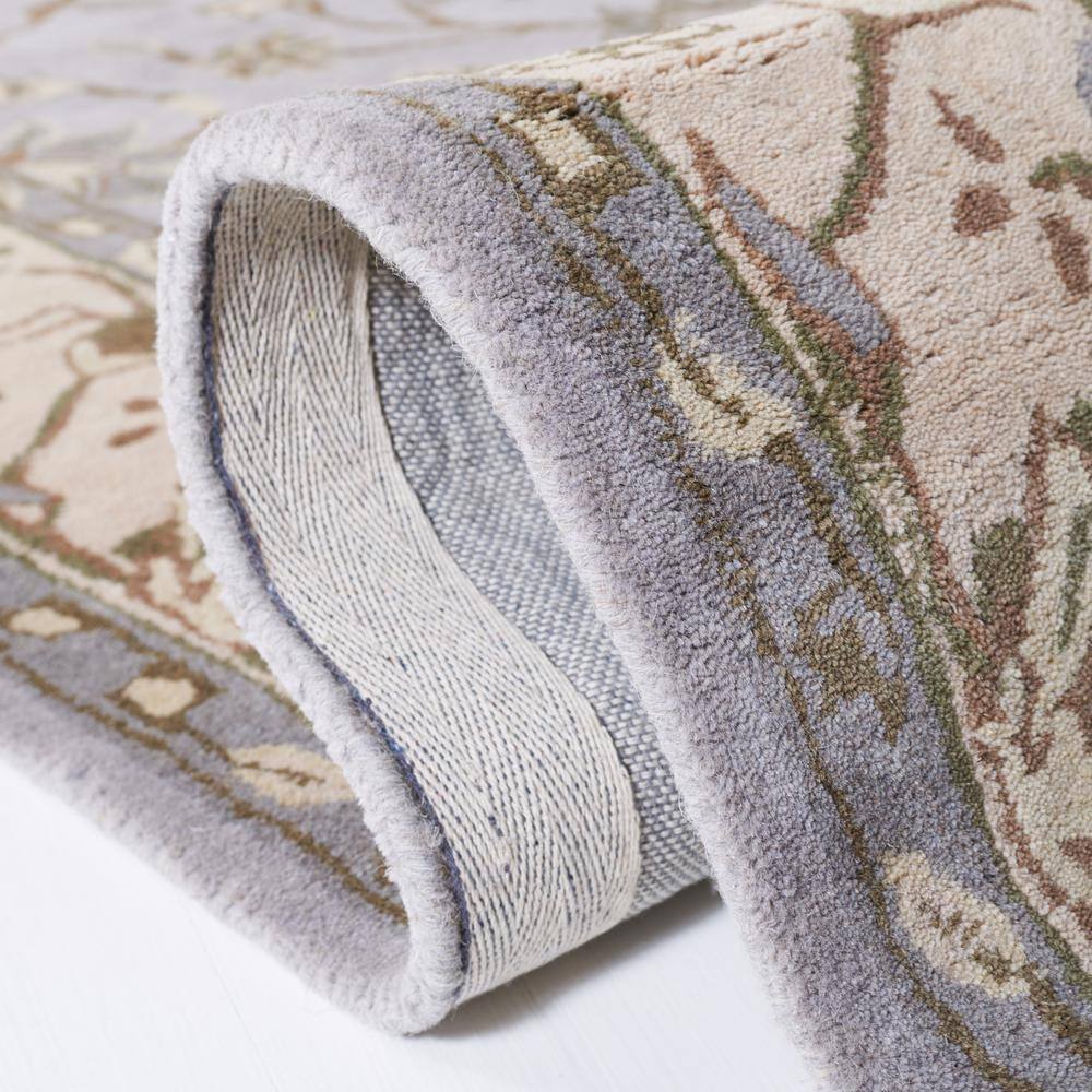 Heritage Hand-Tufted Gray Wool 6' x 9' Rectangular Rug