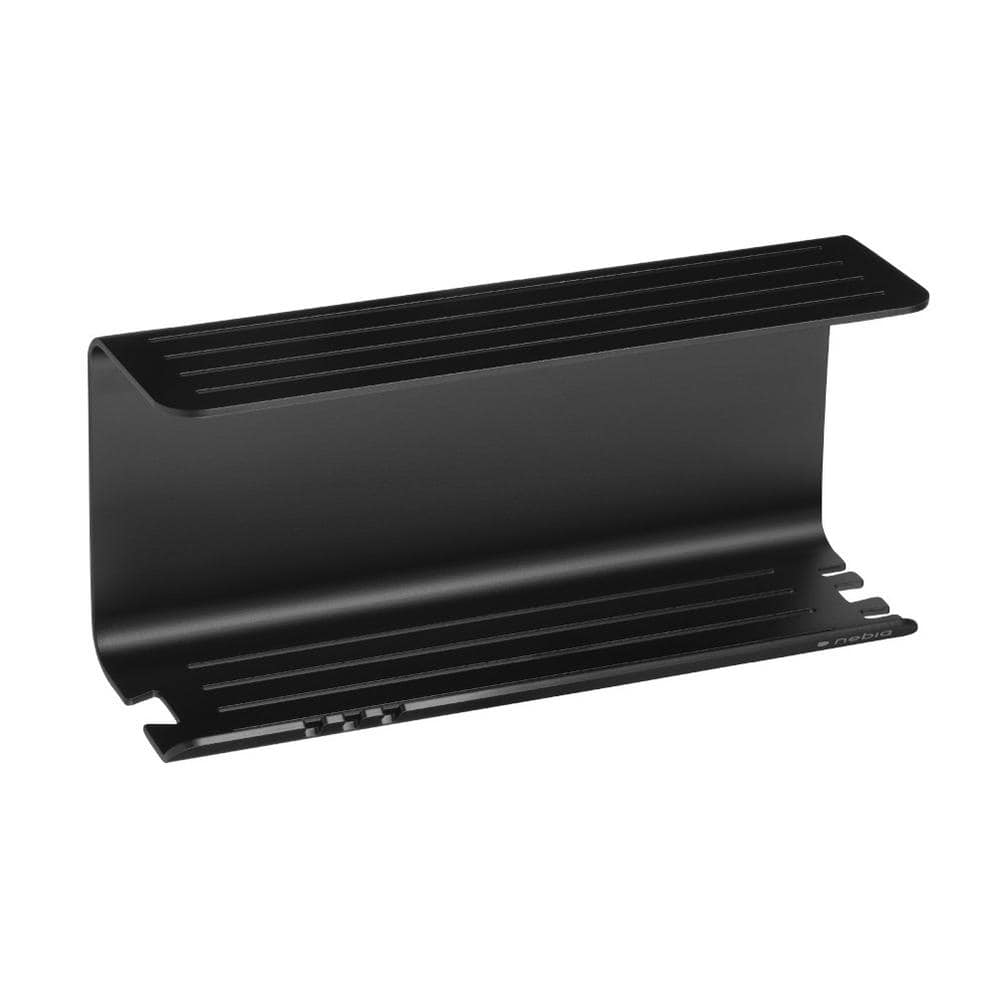 Brondell Nebia 5.4 in. W 3.8 in. H x 11.8 in. D Aluminum Rectangular Shelf  in Black Matte BR-DBSHELF-MB The Home Depot