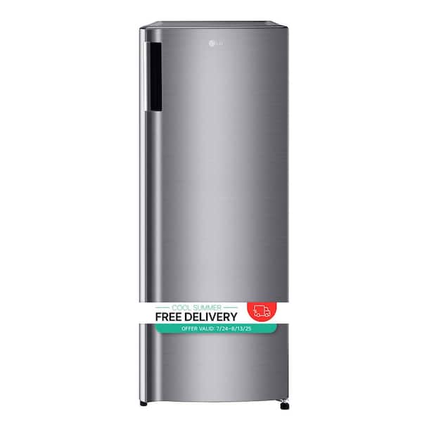 20.63 in. W. 6 cu. ft. Single Door Top Freezer Refrigerator with Inverter Compressor & Pocket Handle in Platinum Silver