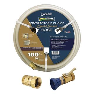 Underhill Shn-75 Rainpro Ugello Doccetta Metallo Flessibile: Ottone Massiccio, 3/4" Filetto, 40 GPM 80 PSI, Uso Professionale