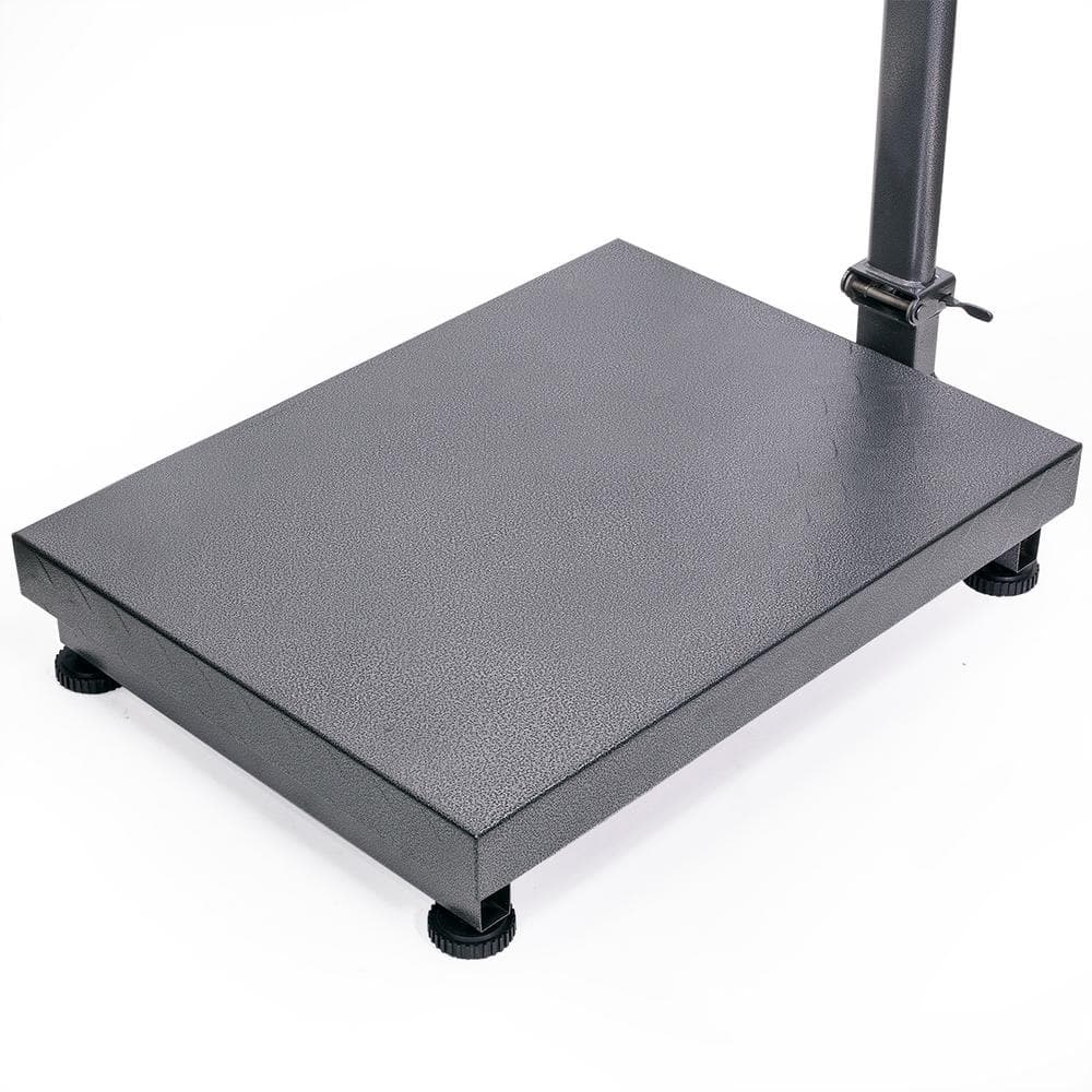 600 lbs Heavy Duty Black Steel Digital Platform Scale