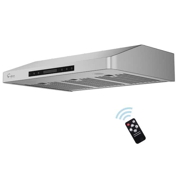 Empava 36 in. Ducted Under Cabinet Range Hood in Stainless Steel with Permanent Filters - Delay Shut-Off