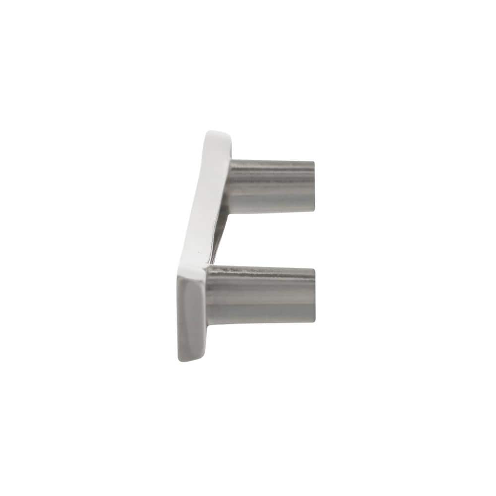 Satin Nickel Modern Bar Cabinet Handle with Mounting Hardware