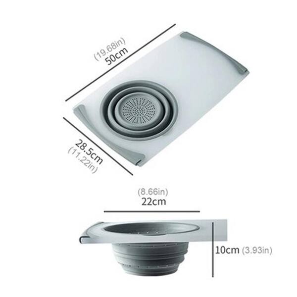 eModernDecor - Topmount Drop-In 18G Stainless Steel 33 in. x 22 in. 4-Faucet Hole Single Bowl Kitchen Sink with Colander and Strainer