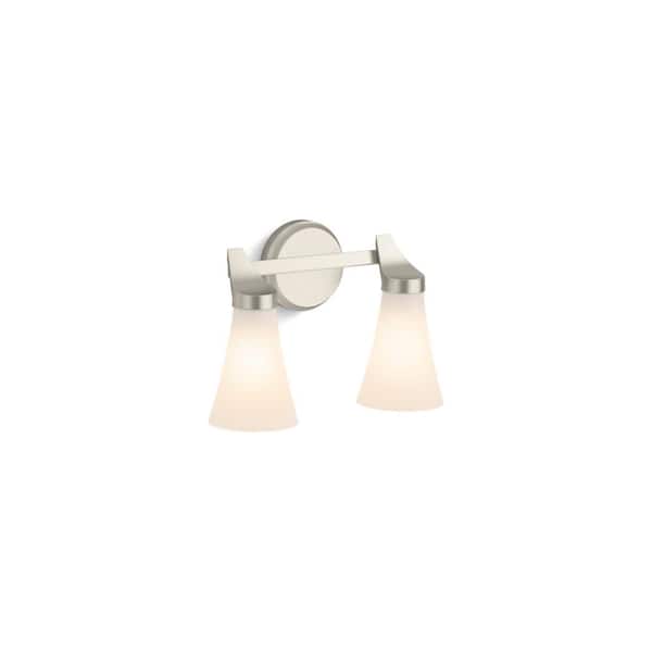 Simplice 2-Light Brushed Nickel Wall Sconce