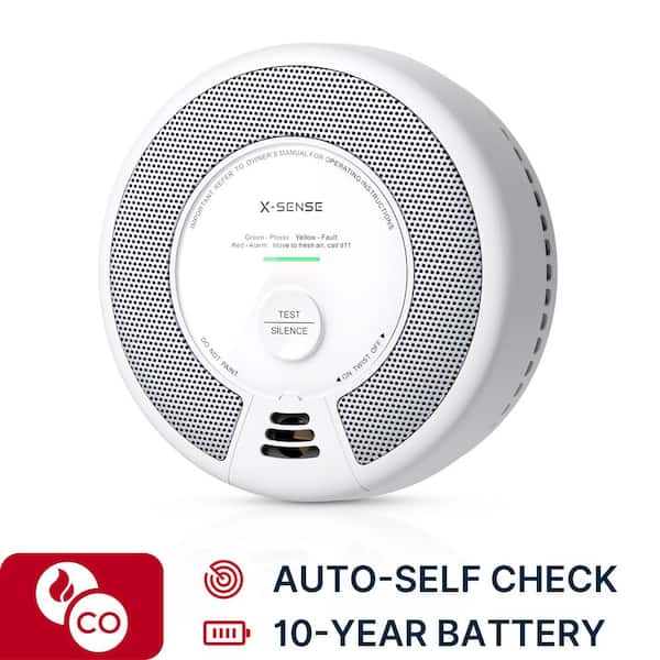 X-SENSE 10-Year Battery Smoke and CO Alarm with Photoelectric