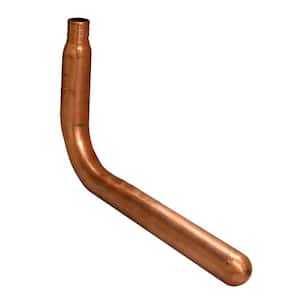 3/4 in. x 4-1/2 in. x 8 in. Crimp Pex (F1807) Copper Stub Out 90-Degree Elbow without Mounting Flange
