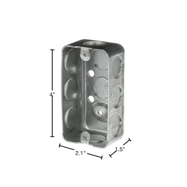 Southwire 4-11/16 in. W x 2-1/8 in. D Steel Metallic Square