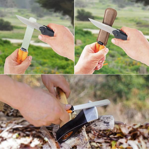Check this out:Dual-Knife Sharpener