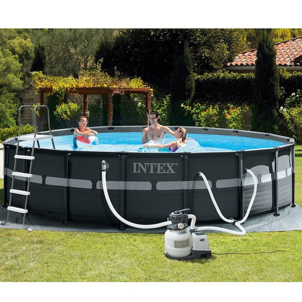 Intex Ultra XTR 18 ft. Round 52 in. Deep Above Ground Pool Set